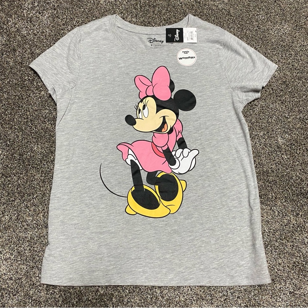NWT-Women’s Disney Minnie Mouse Crew Neck Short Sleeve T-Shirt Size Small